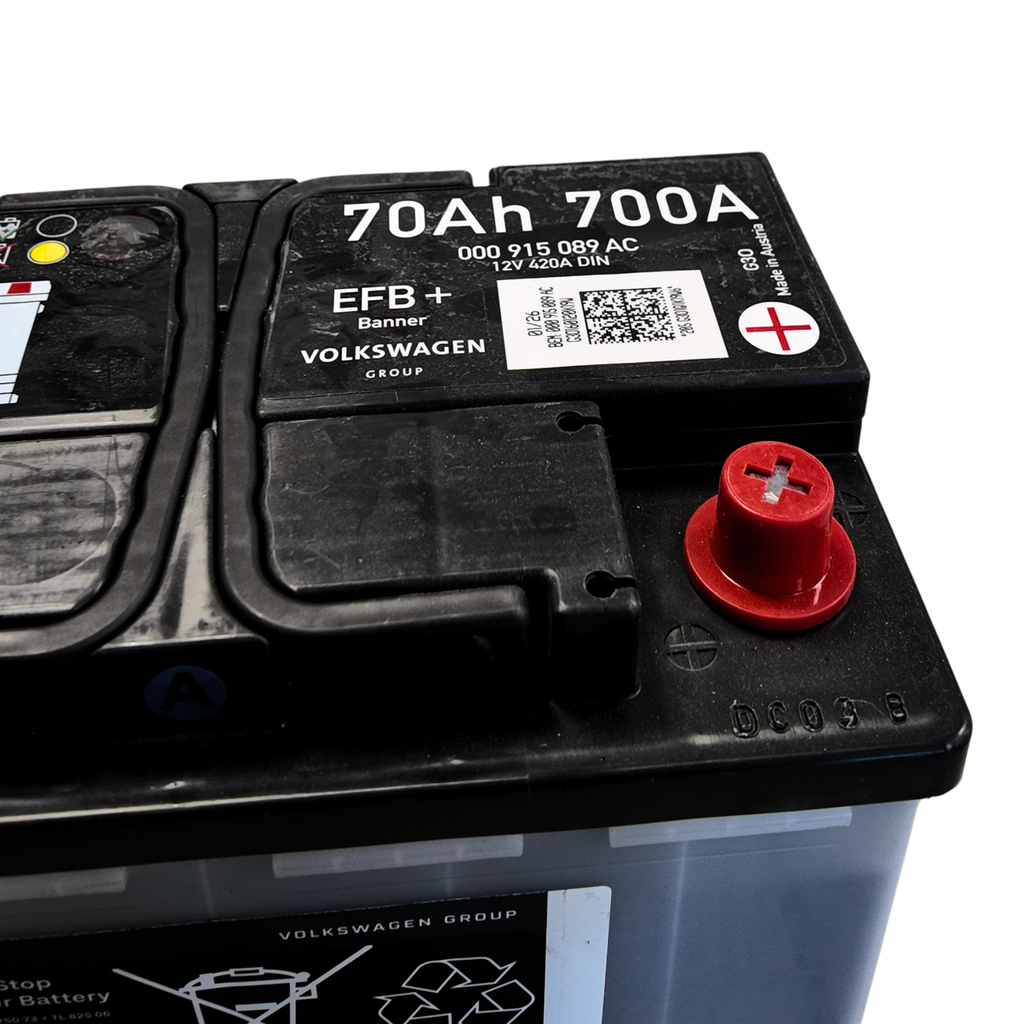 Batería EFB 70Ah 700A Grupo VAG | Original Start-Stop 12V, 278x175x190 mm (000915089AC)