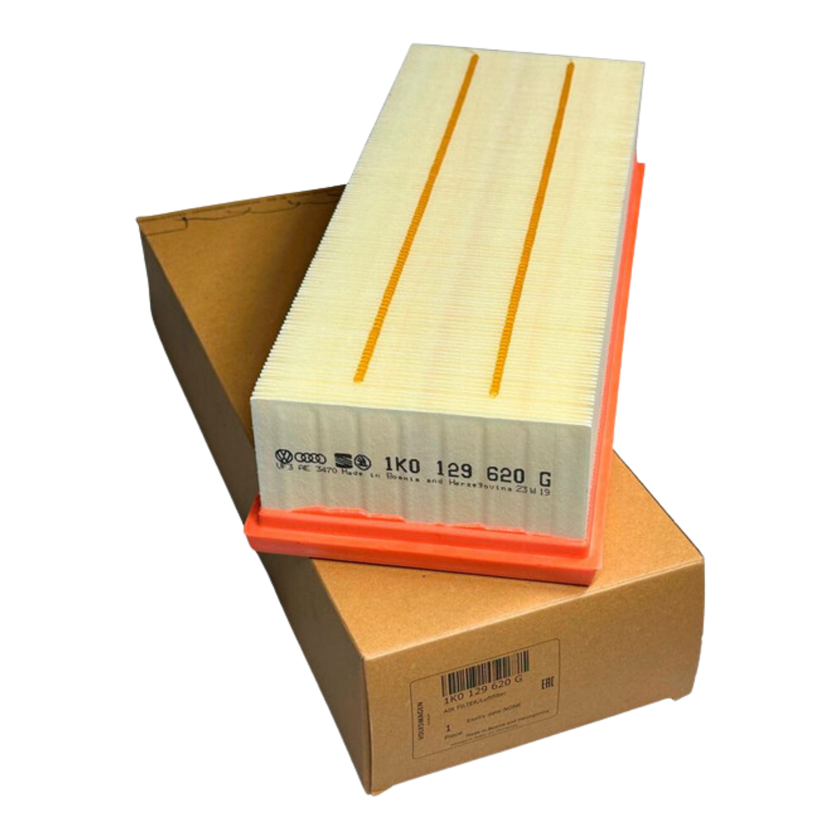 Filtro de aire original grupo VAG | alta protección, ajuste OEM (1K0129620G)