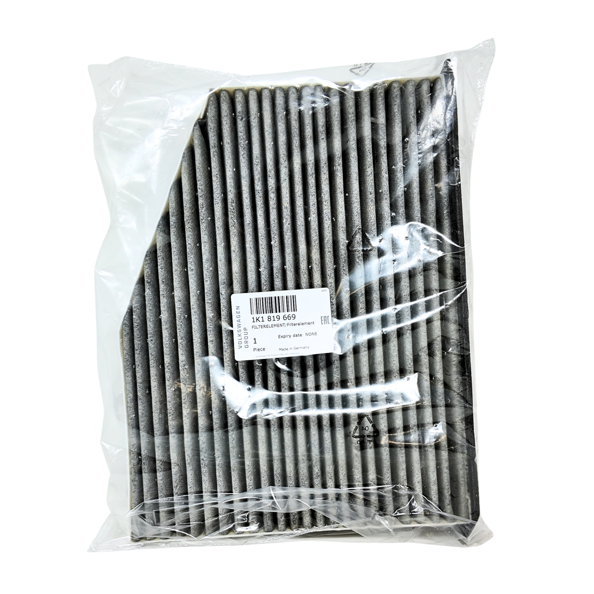 Filtro de polen original VAG | para Volkswagen Golf, Audi A3 y SEAT León (1K1819669)