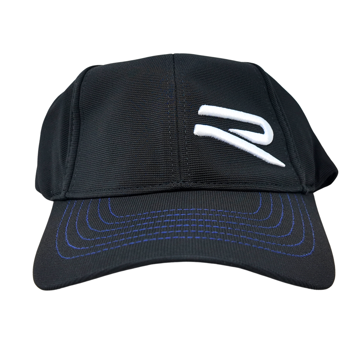 Gorra Volkswagen R | negra, visera azul, cierre ajustable, algodón y poliéster (5H6084300)