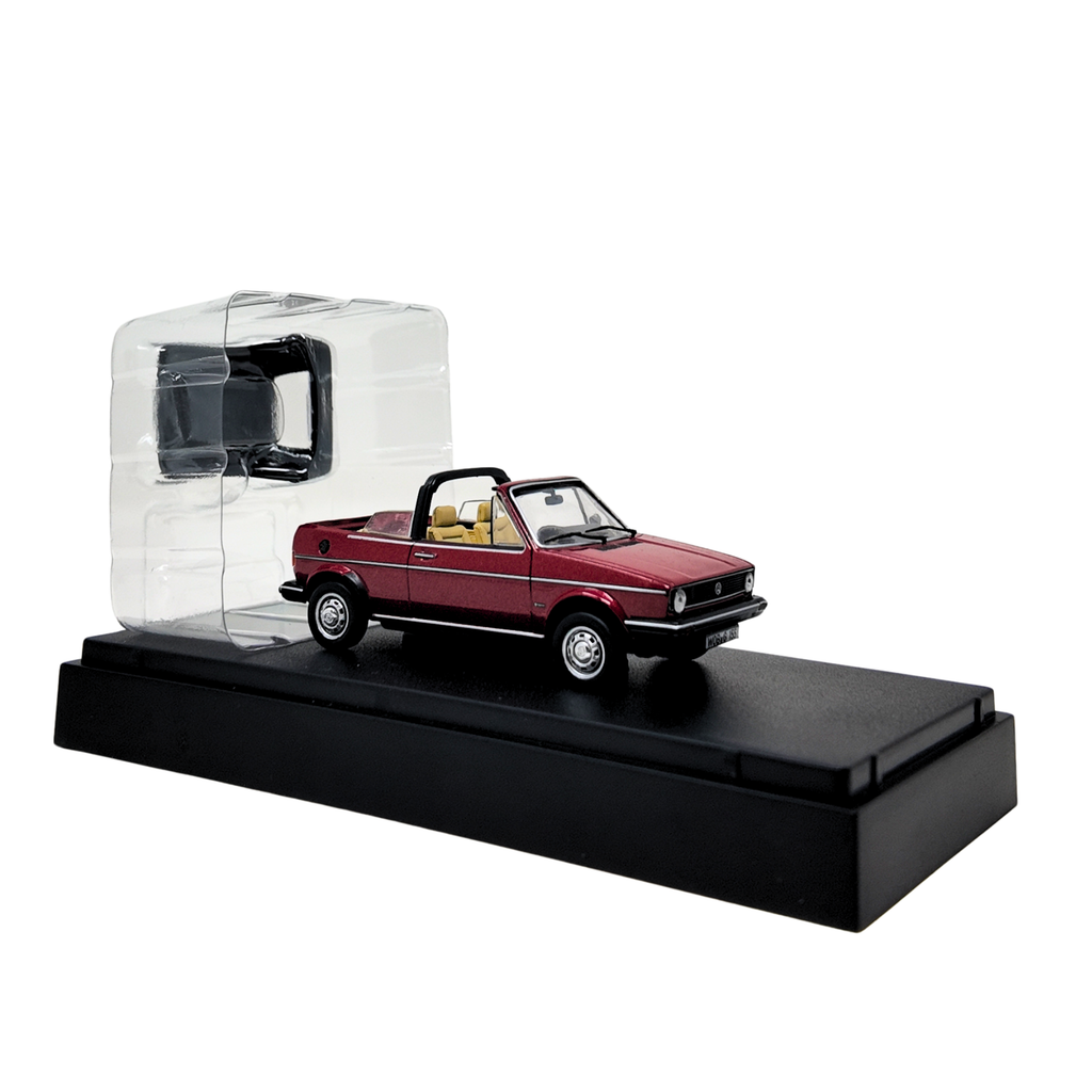 Miniatura VW Golf Cabriolet rojo | Escala 1:43, modelo original Volkswagen (155099300645)