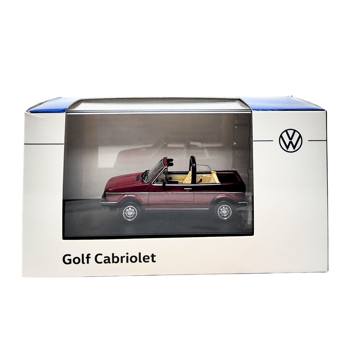 Miniatura VW Golf Cabriolet rojo | Escala 1:43, modelo original Volkswagen (155099300645)