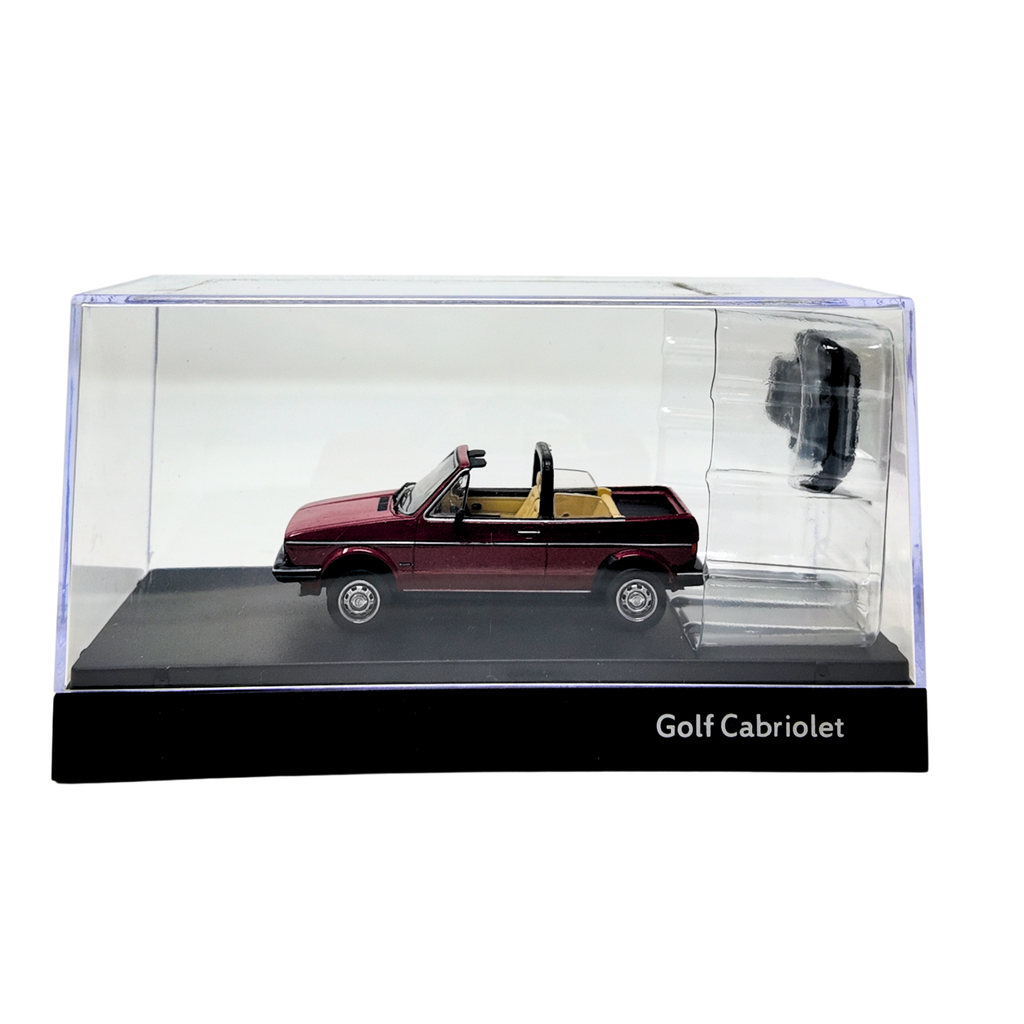 Miniatura VW Golf Cabriolet rojo | Escala 1:43, modelo original Volkswagen (155099300645)