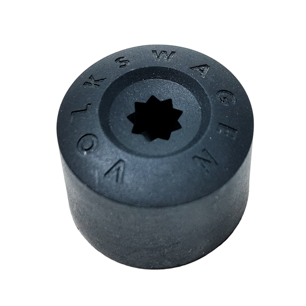 Volkswagen Wheel Bolt Cap | Satin Black 21mm (1K06011739B9)