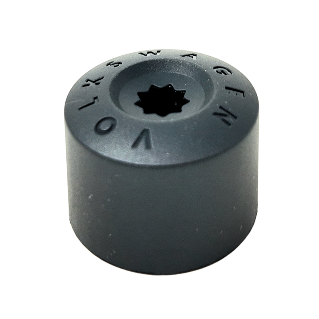Volkswagen Wheel Bolt Cap | Satin Black 21mm (1K06011739B9)