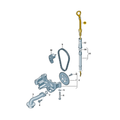 Varilla de medición de aceite Volkswagen/Audi/SEAT | OEM repuesto original (06A115611Q)
