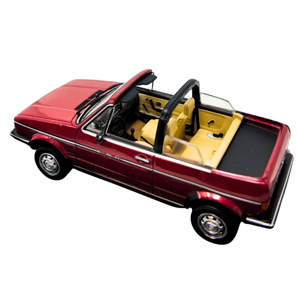 Miniatura VW Golf Cabriolet rojo | Escala 1:43, modelo original Volkswagen (155099300645)