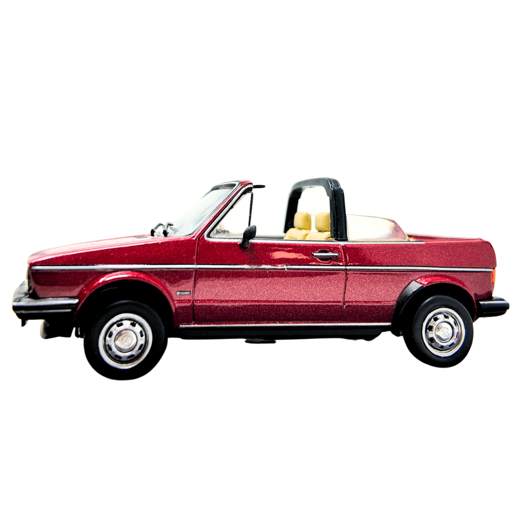Miniatura VW Golf Cabriolet rojo | Escala 1:43, modelo original Volkswagen (155099300645)