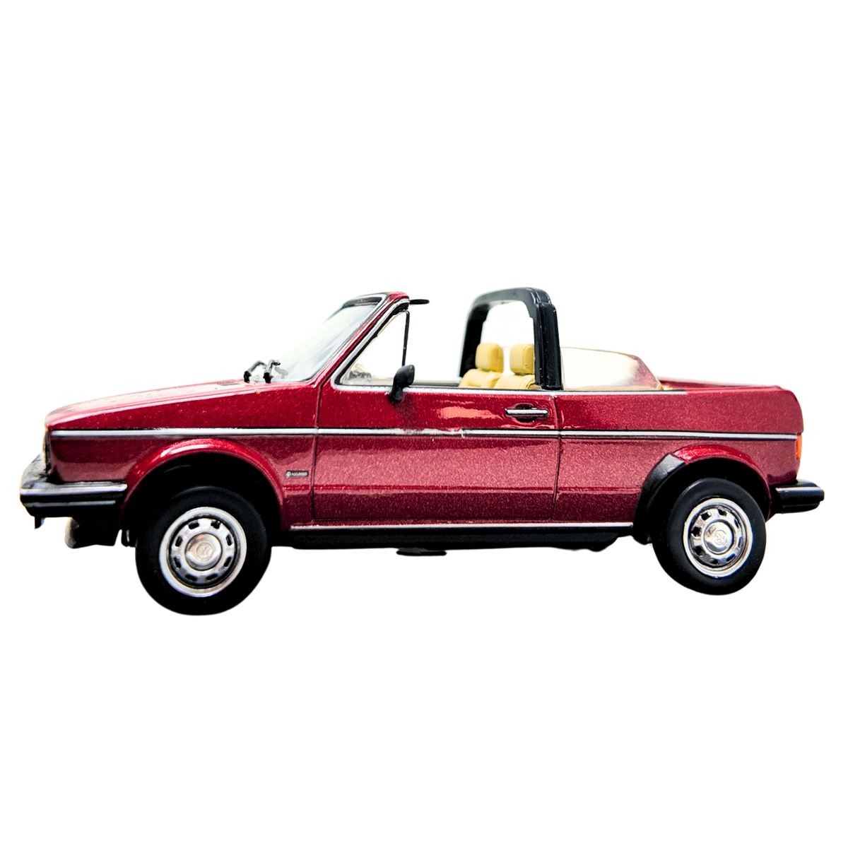 Miniatura VW Golf Cabriolet rojo | Escala 1:43, modelo original Volkswagen (155099300645)