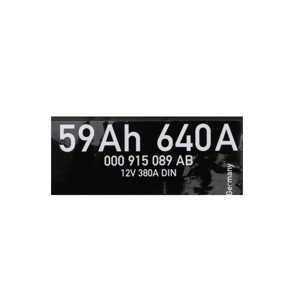 Batería arranque 12V 59Ah Grupo VAG | Original OEM, larga durabilidad (000915089AB)