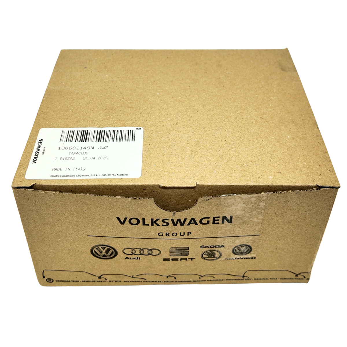 Cache-moyeux jantes Volkswagen | Chrome brillant-gris, VW d'origine (1J0601149NJWZ)
