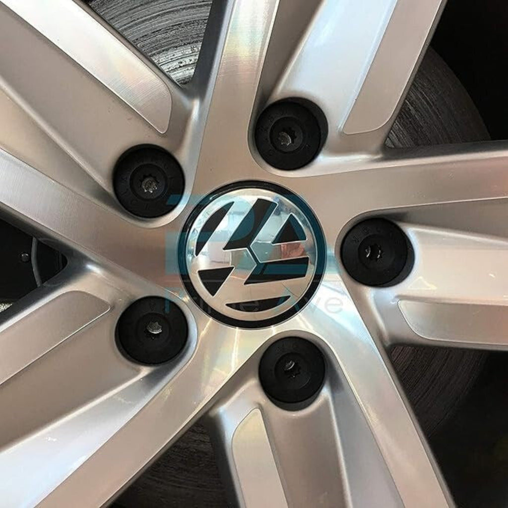 Volkswagen Wheel Bolt Cap | Satin Black 21mm (1K06011739B9)